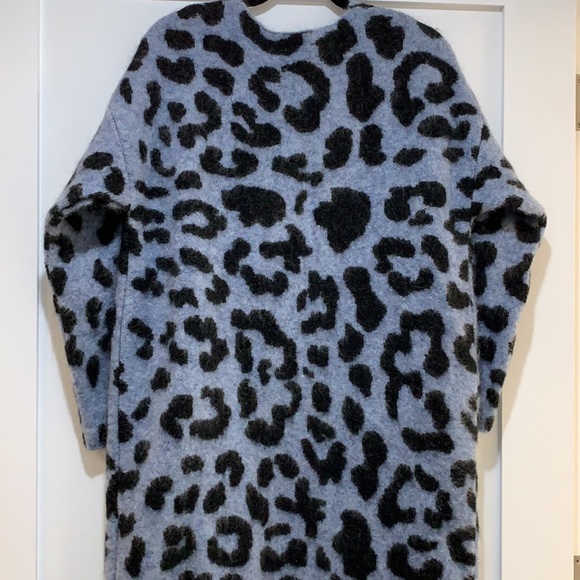 Ragdoll LA Fuzzy Leopard Mohair & Wool-Blend Cardigan - Picture 9 of 10